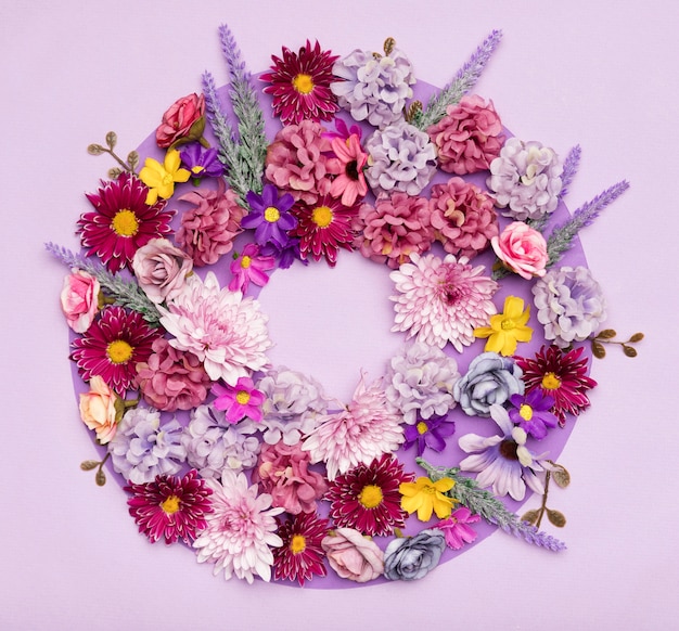 Close-up arrangement of pretty flowers