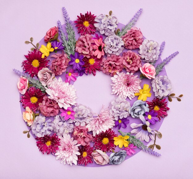 close-up arrangement of pretty flowers