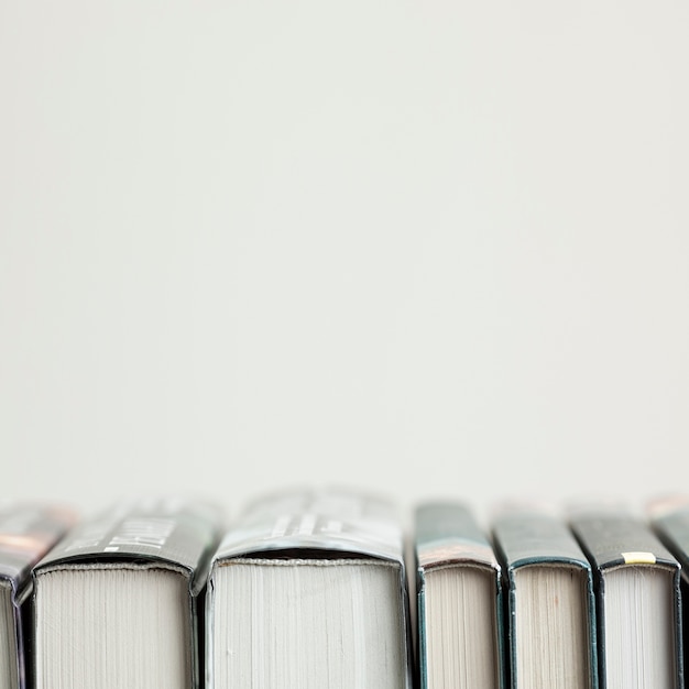 Close-up arrangement with books