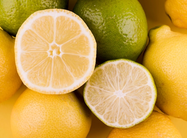 Close-up assortment of organic fruits