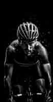 Free photo close up on athlete cycling