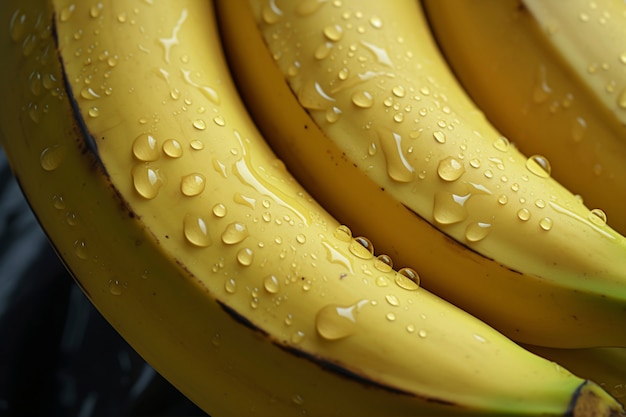 Close up on banana texture