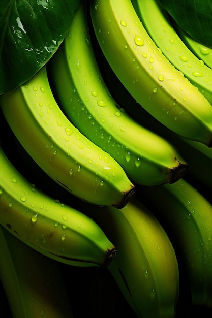Close up on banana texture