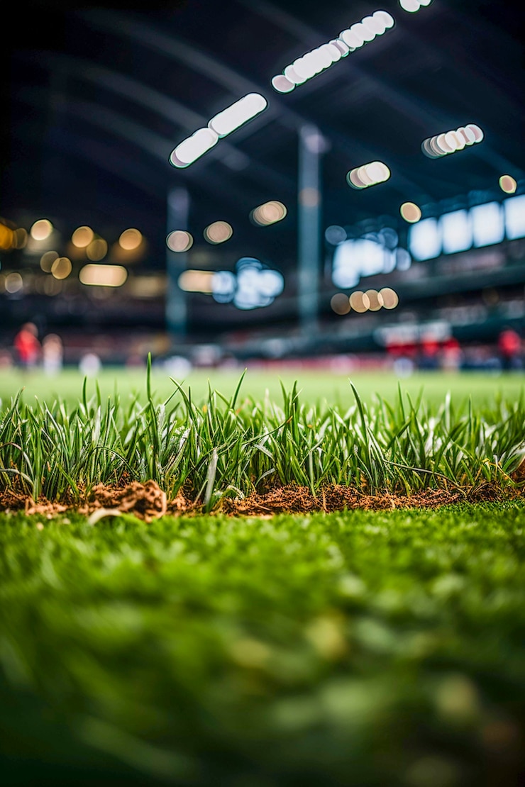 Free Photo close up on baseball field