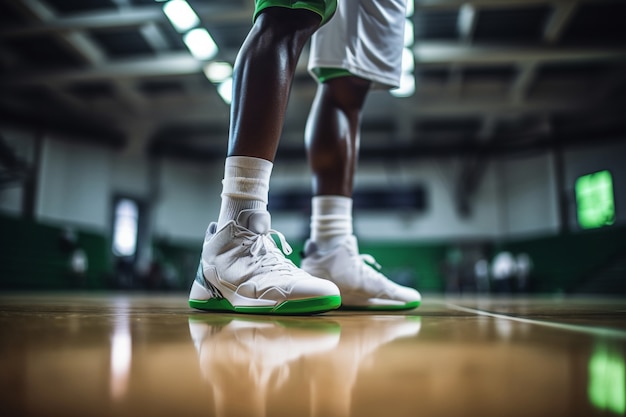 Foto gratuita primo piano sulle scarpe da basket