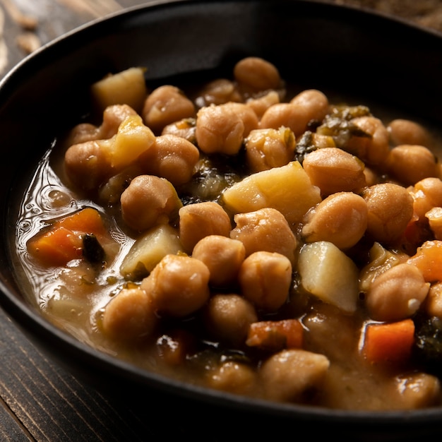 Close-up beans in a bowl