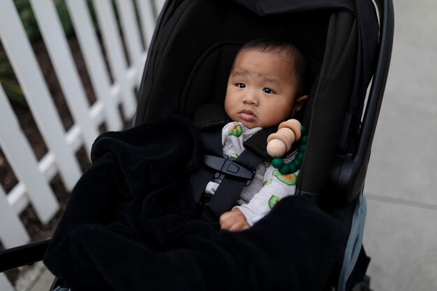 Close up on beautiful black baby