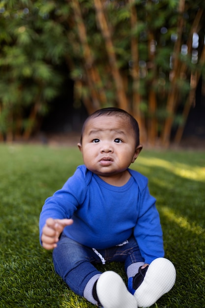 Free photo close up on beautiful black baby