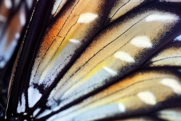 Красивое крыло бабочки вблизи