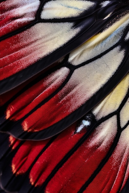 Close up beautiful butterfly wing