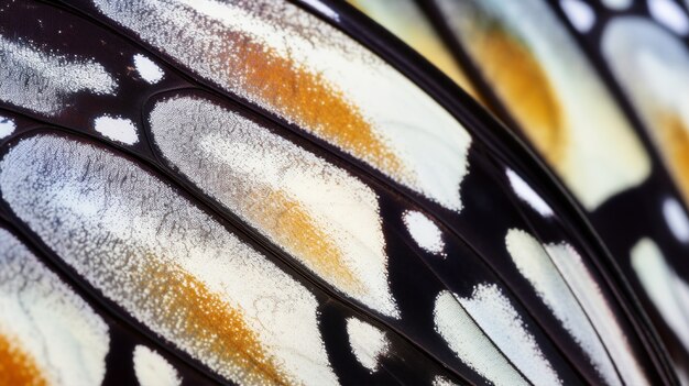 Close up beautiful butterfly wing