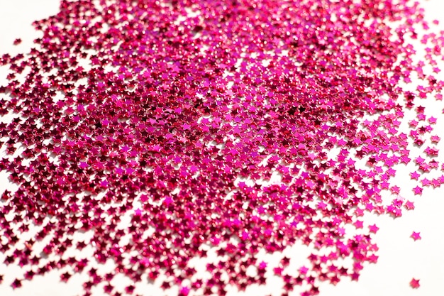 Close up on beautiful confetti