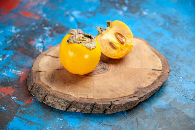 Close up on beautiful diospyros kaki fruits