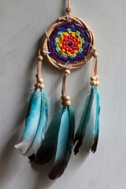 Close up on beautiful dreamcatcher