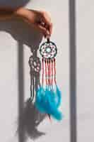 Free photo close up on beautiful dreamcatcher