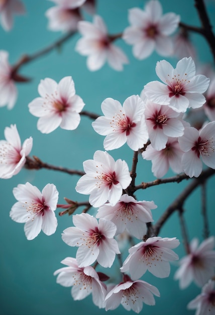 Free photo close up on beautiful flower in nature