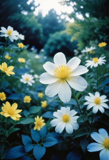 close up on beautiful flower in nature
