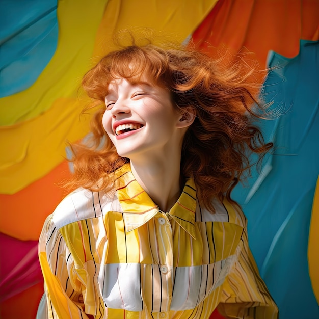 Free photo close up on beautiful girl portrait