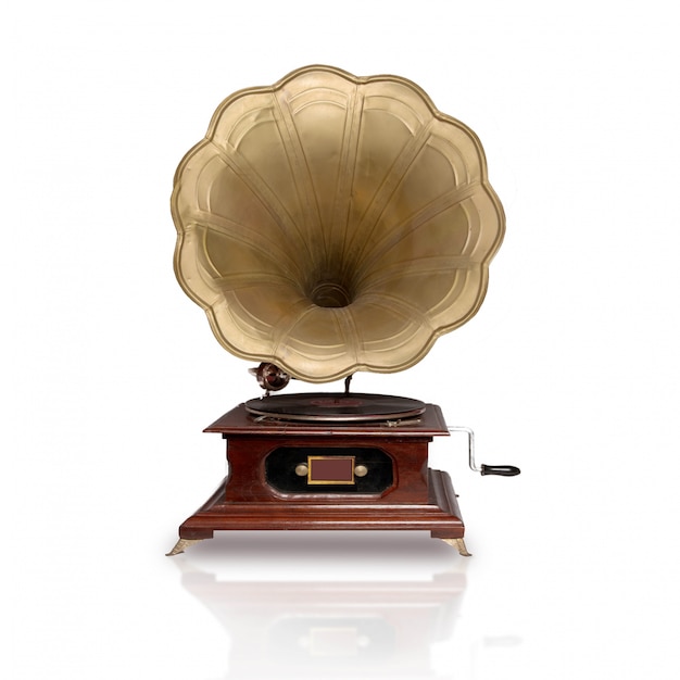 Close-up of beautiful gramophone