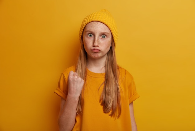 Close up on beautiful young girl isolated