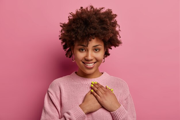 close up on beautiful young woman isolated