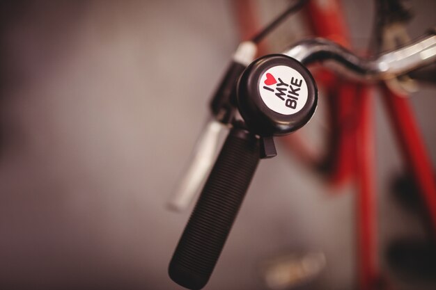 Close-up of a bicycle bell