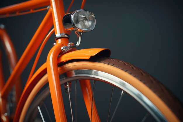 Close-up of bicycle details and parts