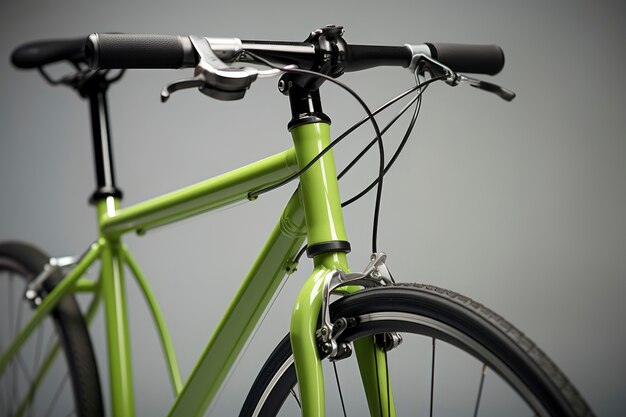 close-up of bicycle details and parts
