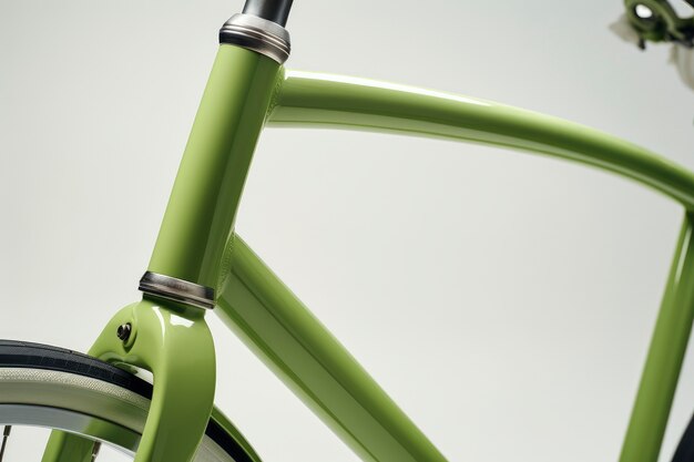 close-up of bicycle details and parts