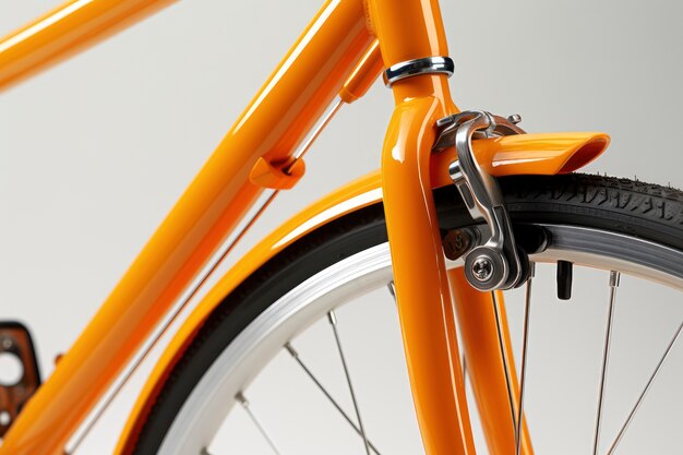 Close-up of bicycle details and parts