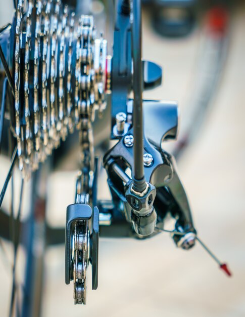 Close up of Bicycle gears