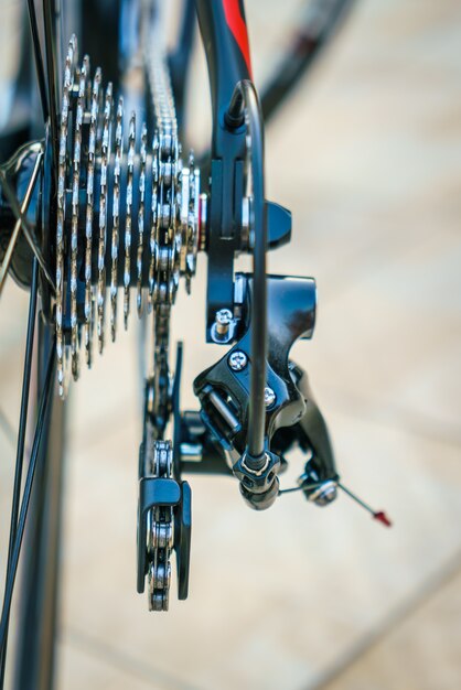 Close up of Bicycle gears