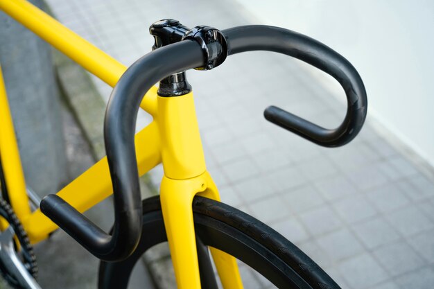 Close up bicycle outdoors