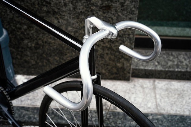 Close up bicycle outdoors