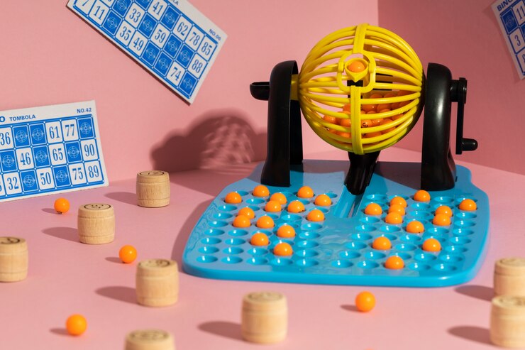 Free Photo close up on bingo game elements