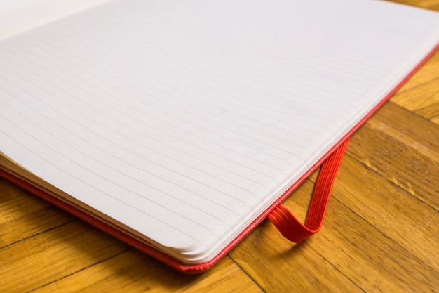 Close-up of blank notepad