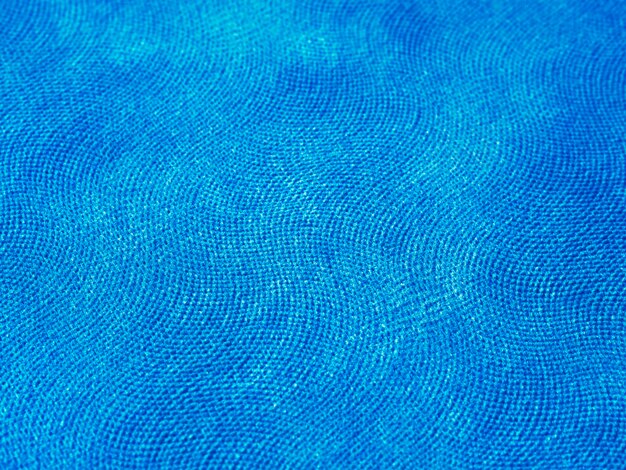 Close-up blue fabric texture