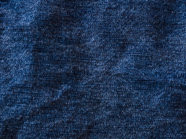 Free photo close-up blue material cloth