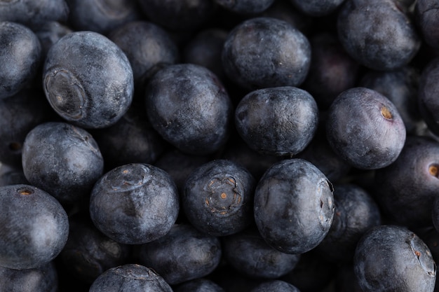 Free photo close-up of blueberries