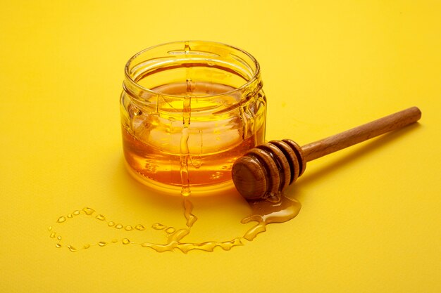 Close-up bowl with homemade honey