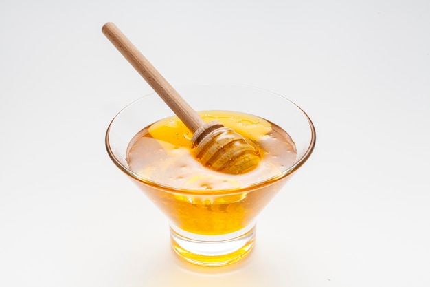 Close-up bowl with homemade honey