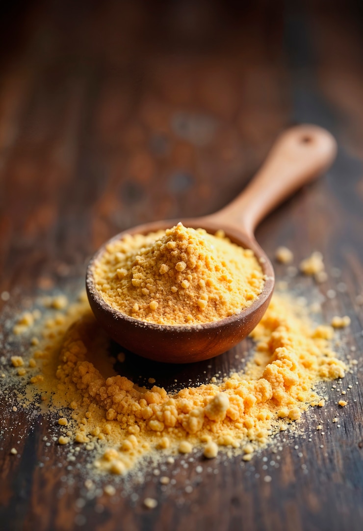 Free Photo close up on brewer's yeast
