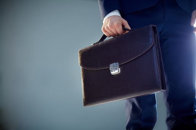 Close-up of a briefcase