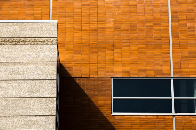 Close-up building with closed window