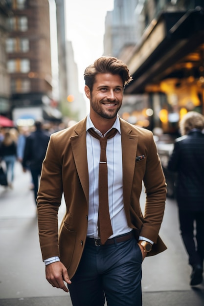 Free photo close up on businessman smiling