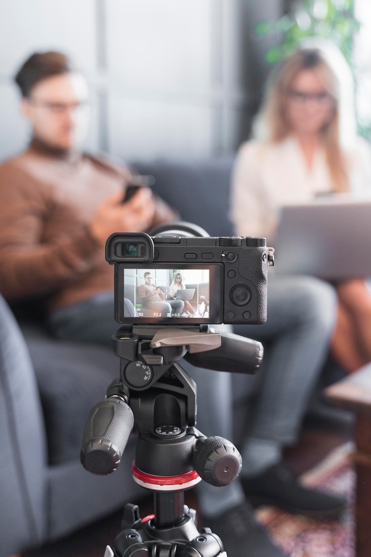 Free Photo close-up camera for journalism