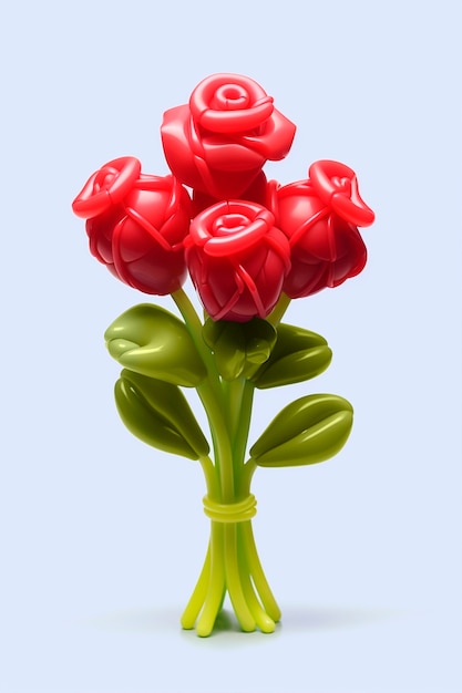 Free photo close up on cartoon roses