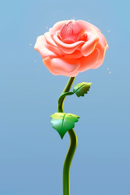 Foto gratuita primo piano sulle rose dei cartoni animati