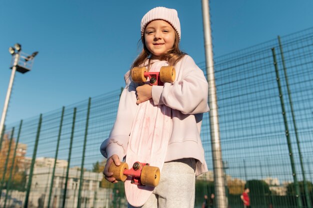 Close up on child in the playground