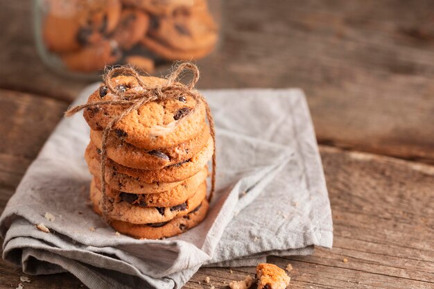 Close-up chocolate cookies